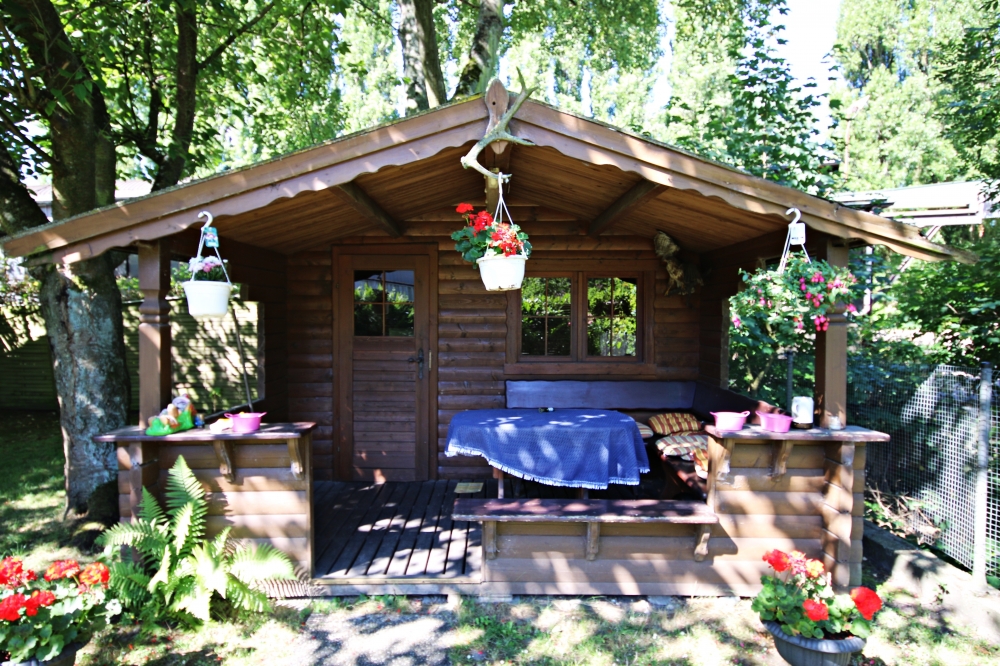 Blockhaus im Garten